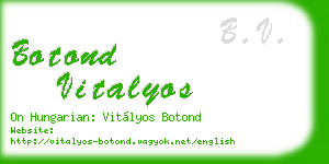 botond vitalyos business card